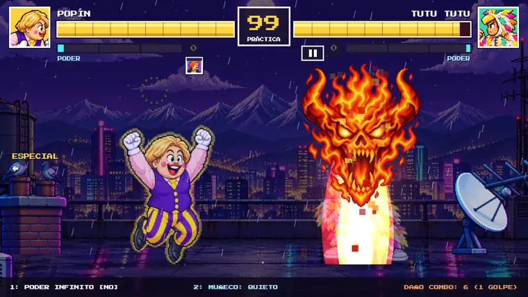 Popín invoca un demonio de fuego